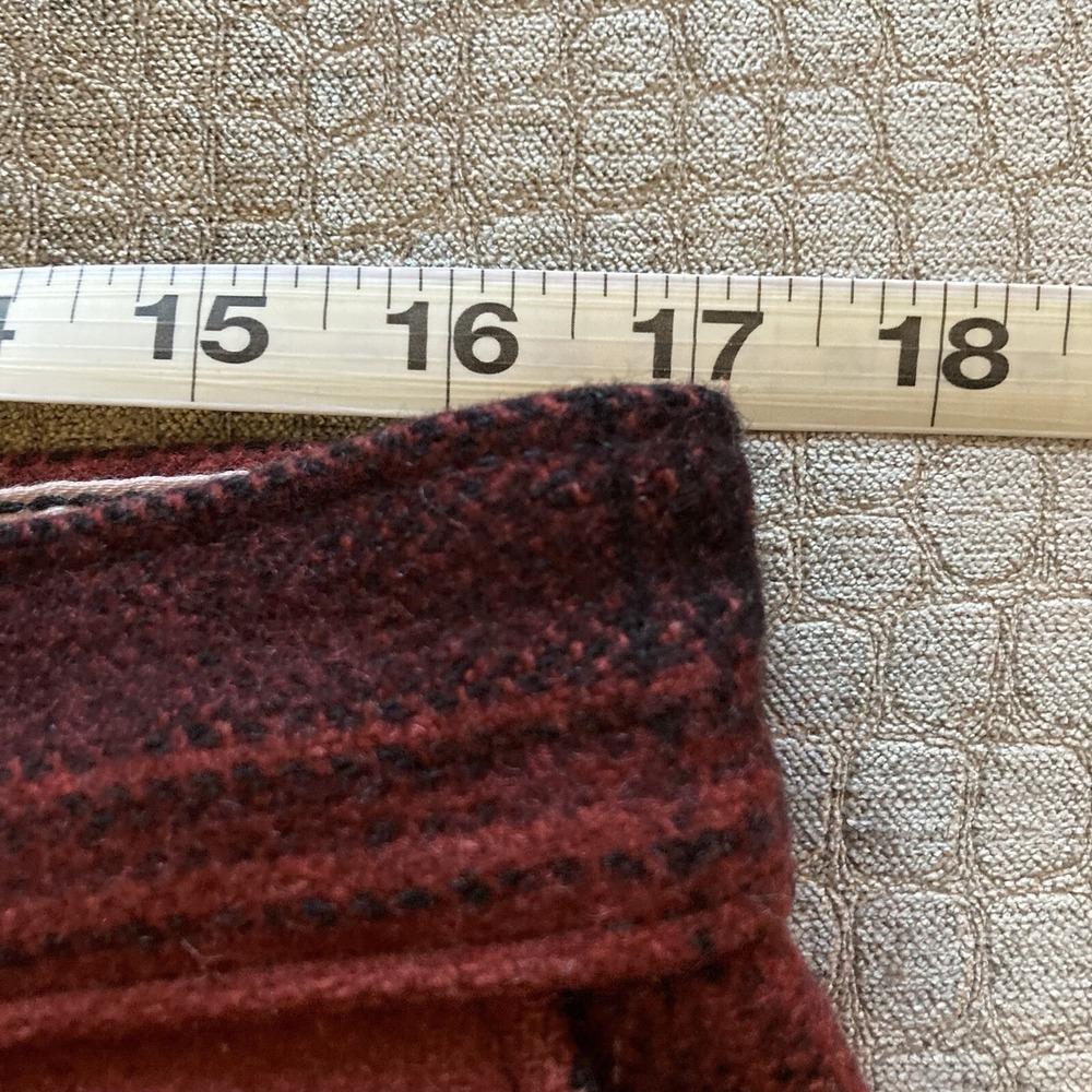 Vtg Big Bill Wool Blend Hunting Pants Mens 34 x 30 Red Plaid w/ FLAW Canada Made - Picture 16 of 16